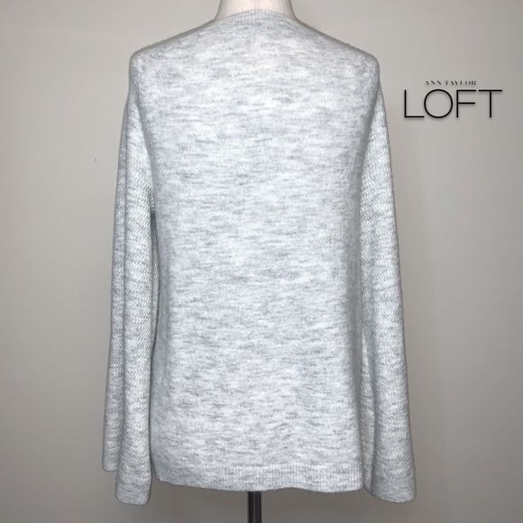ANN TAYLOR LOFT GREY SWEATER XS NWT - Picture 5 of 10
